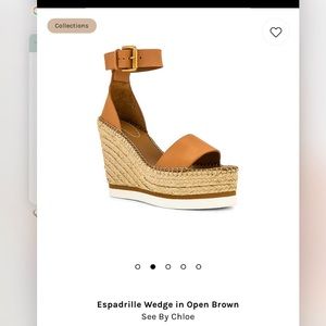 See By Chloe Espadrille Wedge in Cuoio